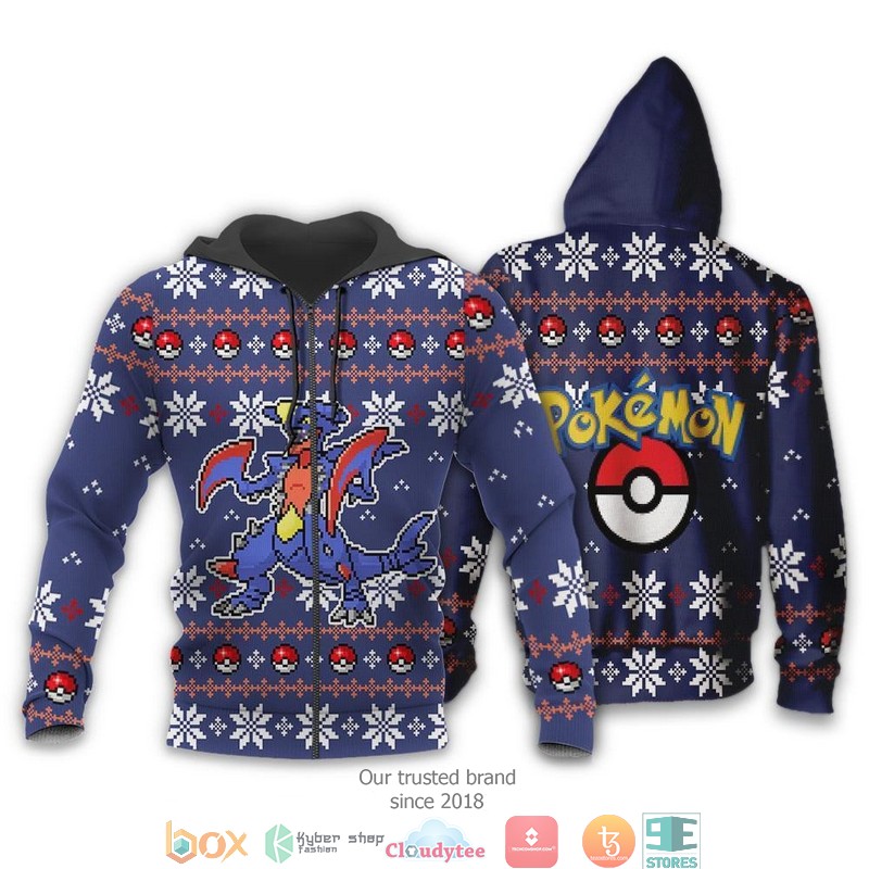 Pokemon_Garchomp_Xmas_3d_shirt_hoodie_1