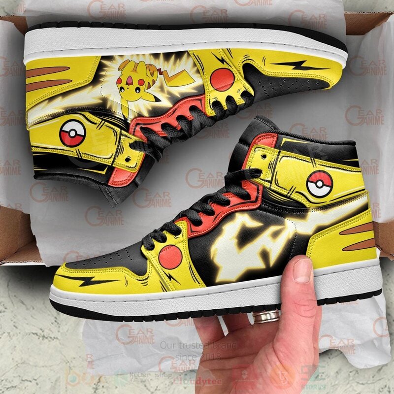 Pokemon_Pikachu_Thunderbolt_Custom_Anime_Air_Jordan_High_Top_Shoes_1