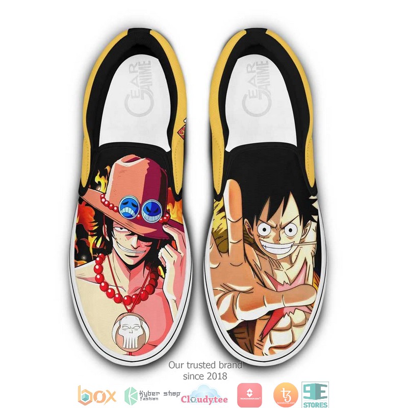 Portgas_Ace_and_Luffy_Anime_One_Piece_Slip_On_Sneakers_Shoes