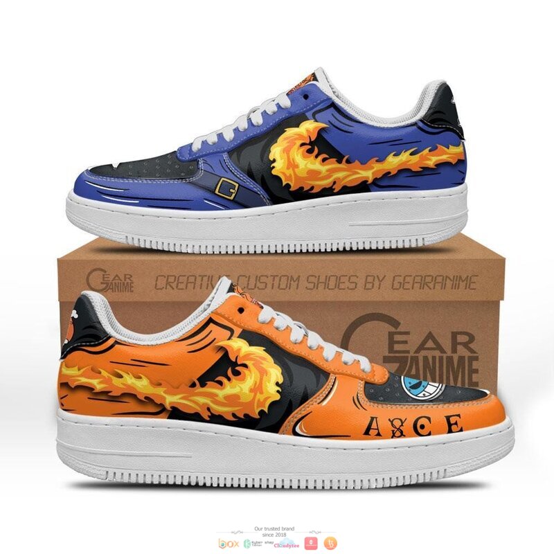 Portgas_Ace_and_Sabo_Mera_Mera_One_Piece_Anime_Nike_Air_Force_Shoes