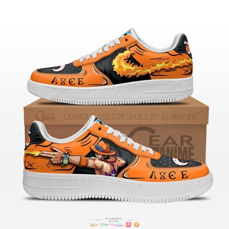 Portgas_D_Ace_Fire_Anime_One_Piece_Nike_Air_Force_Shoes