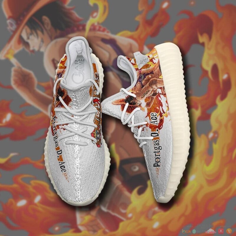 Portgas_D_Ace_One_Piece_Anime_yeezy_sneaker_1