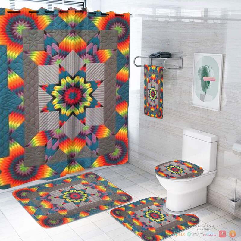 Rainbow_Sunburst_Pattern_Native_American_Bathroom_Set