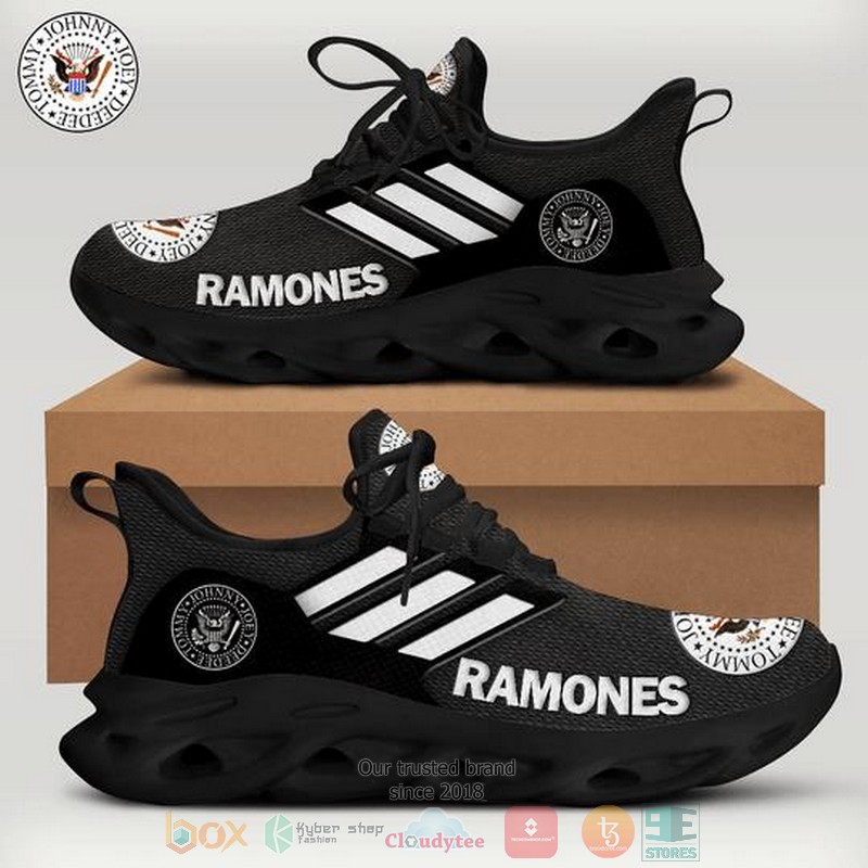 Ramones_band_logo_black_white_Clunky_Max_soul_shoes