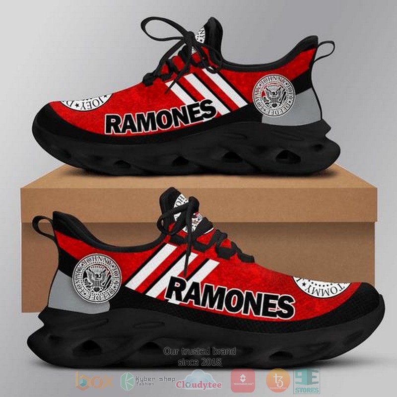 Ramones_band_logo_dark_red_black_Clunky_Max_soul_shoes