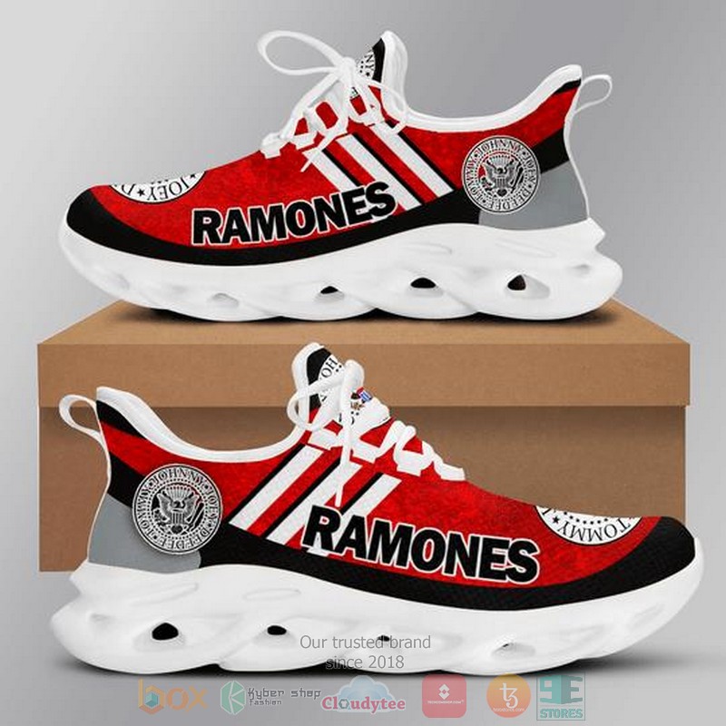 Ramones_band_logo_dark_red_black_Clunky_Max_soul_shoes_1