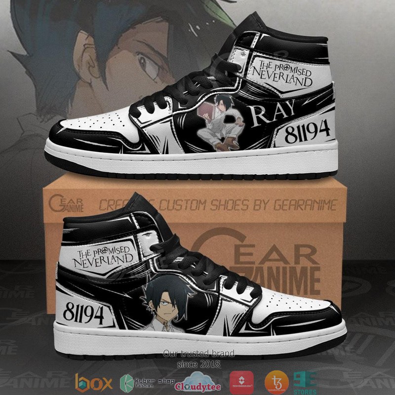 Ray_The_Promised_Neverland_Anime_Air_Jordan_High_top_shoes