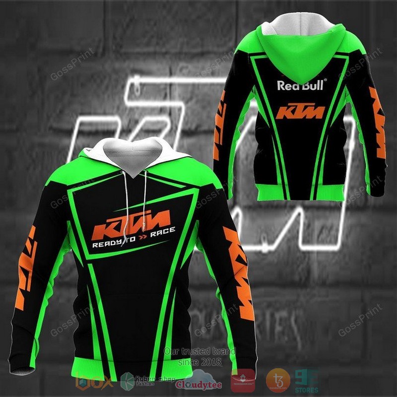 Ready_to_race_KTM_Racing_green_black_3d_shirt_hoodie