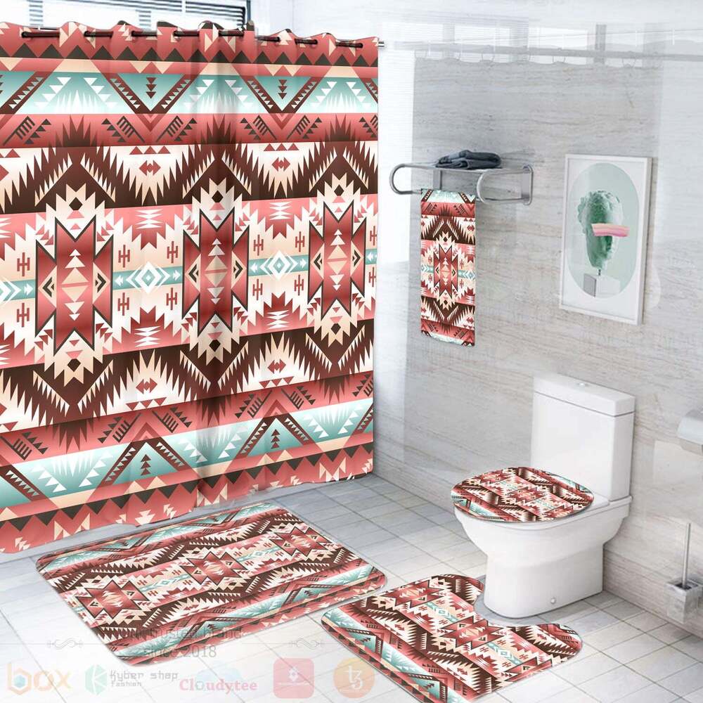 Red_Vector_Native_Bathroom_Set