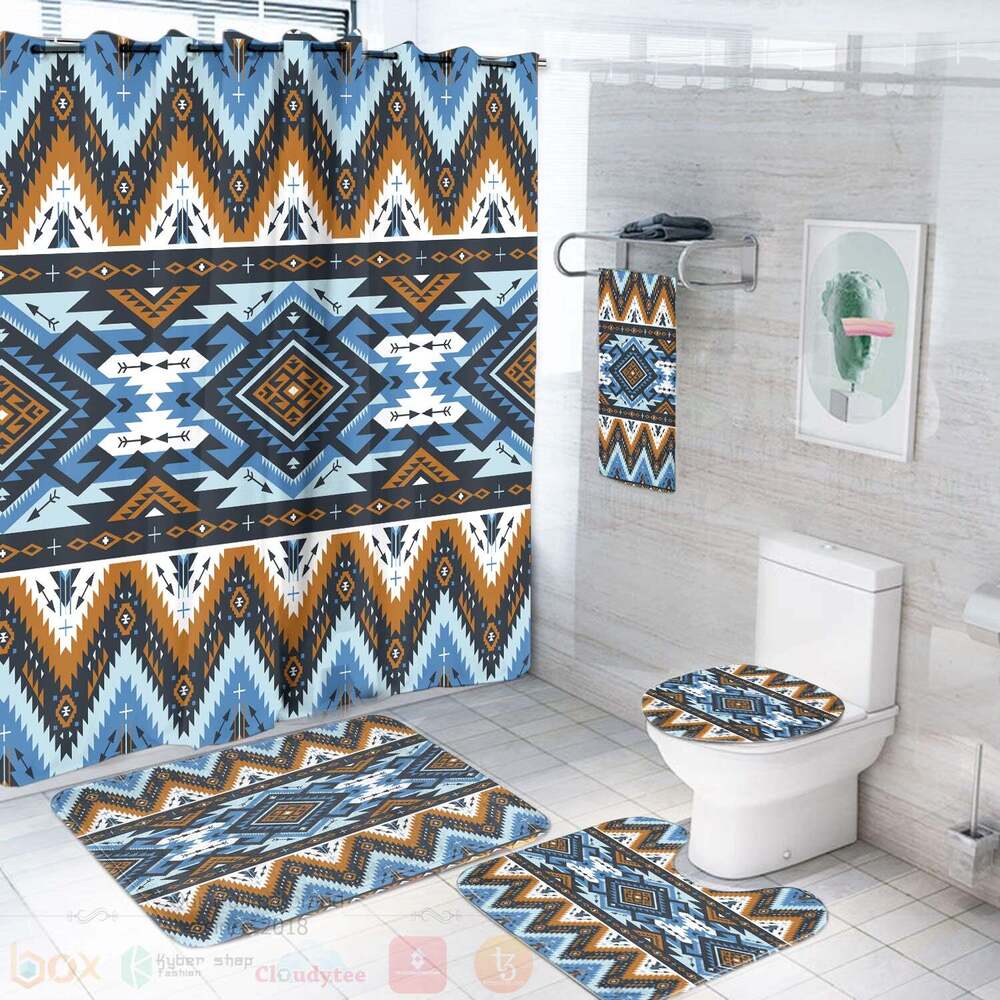 Retro_Colors_Tribal_Seamless_Bathroom_Set