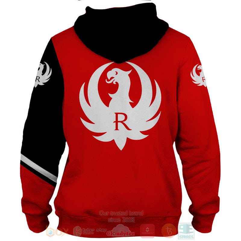 Ruger_black_red_3D_shirt_hoodie_1