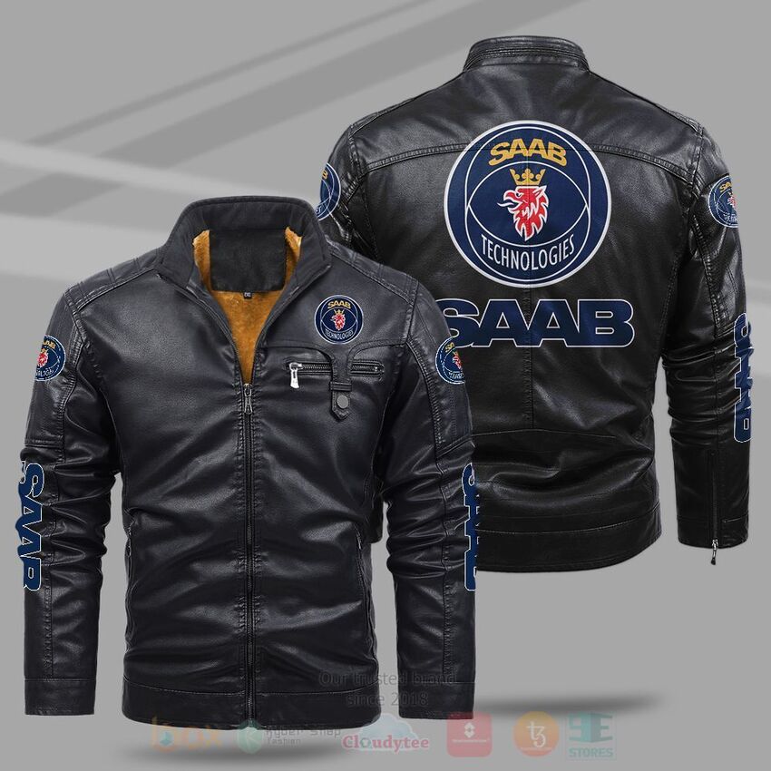 Saab_Automobile_Fleece_Leather_Jacket