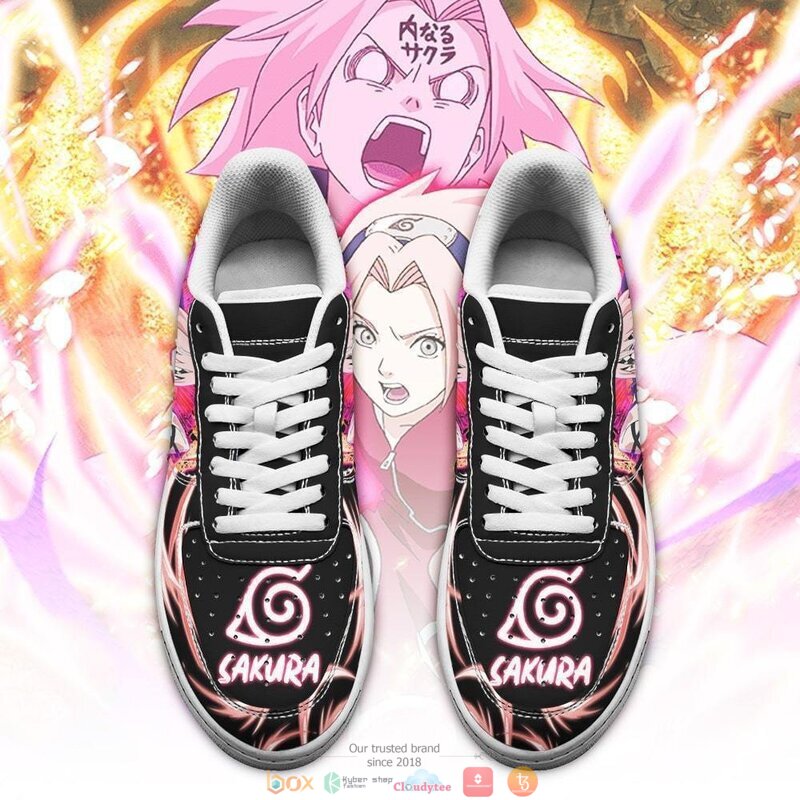 Sakura_Haruno_Anime_Leather_Nike_Air_Force_shoes_1
