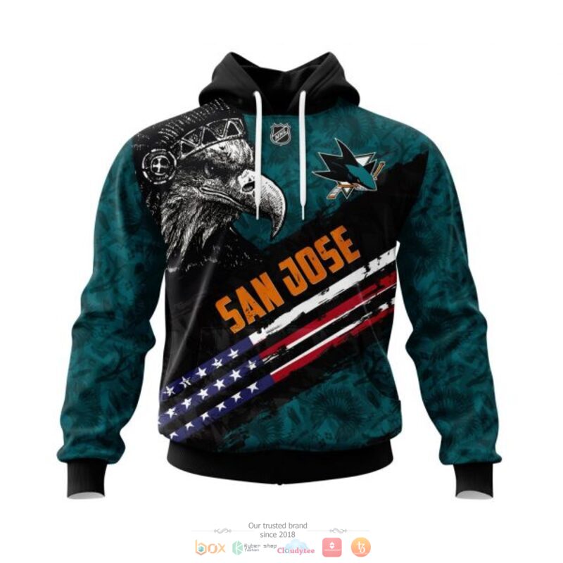 San_Jose_Sharks_NHL_Eagle_American_flag_3D_shirt_hoodie