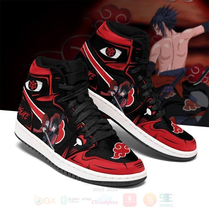 Sasuke_Akatsuki_Costume_Anime_Naruto_Air_Jordan_High_Top_Shoes