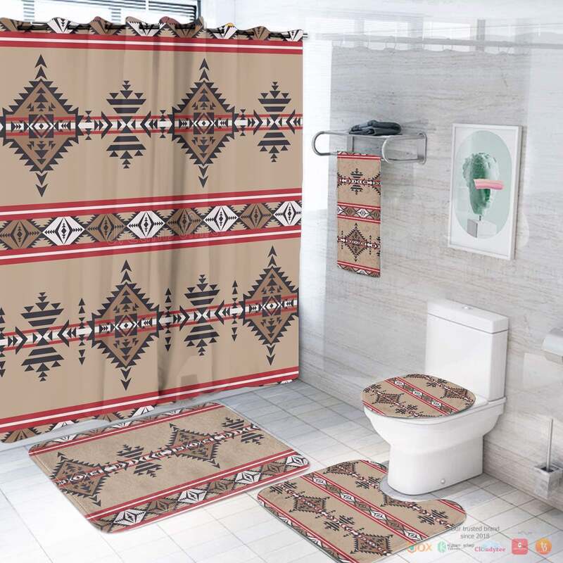 Seamless_Brown_Pattern_Native_American_Bathroom_Set