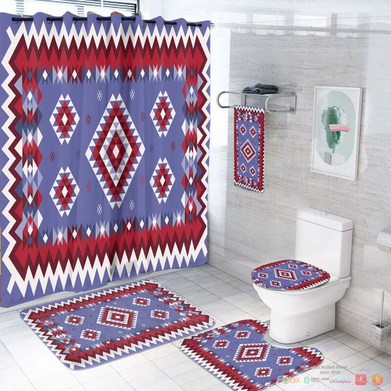 Seamless_Light_Purple_Pattern_Native_American_Bathroom_Set