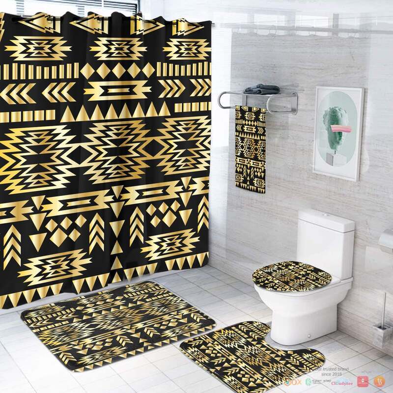 Seamless_Yellow_Pattern_Native_American_Bathroom_Set