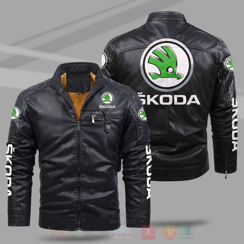 Skoda_Auto_Fleece_Leather_Jacket