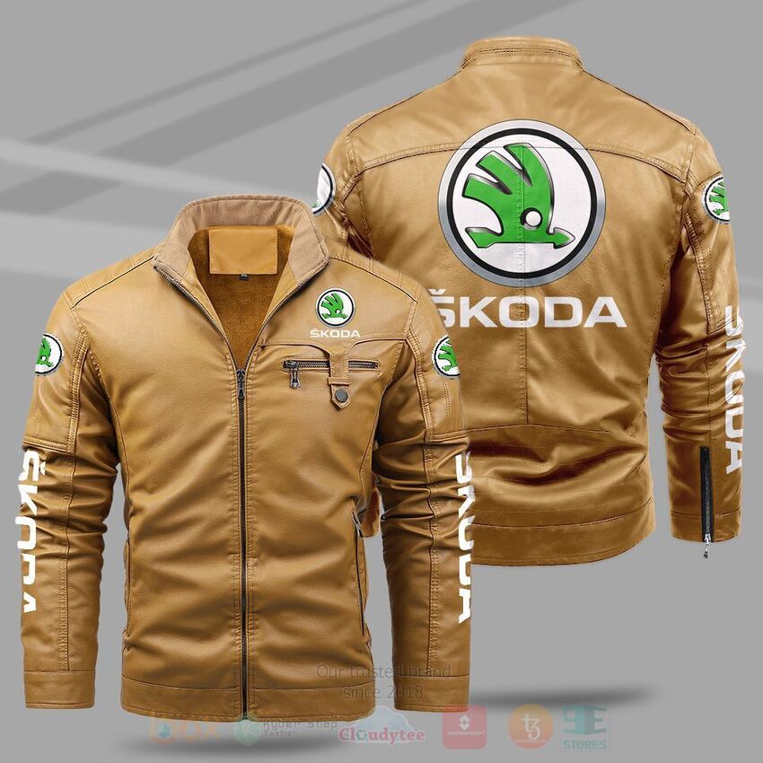 Skoda_Auto_Fleece_Leather_Jacket_1