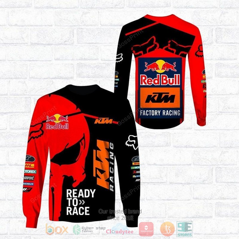 Skull_Punisher_KTM_Racing_Ready_to_race_black_red_3d_shirt_hoodie_1