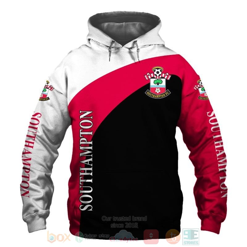 Southampton_FC_white_red_black_3D_shirt_hoodie