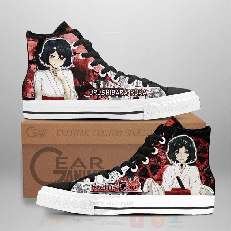 Steins_Gate_Urushibara_Ruka_Custom_Manga_Anime_High_Top_Shoes