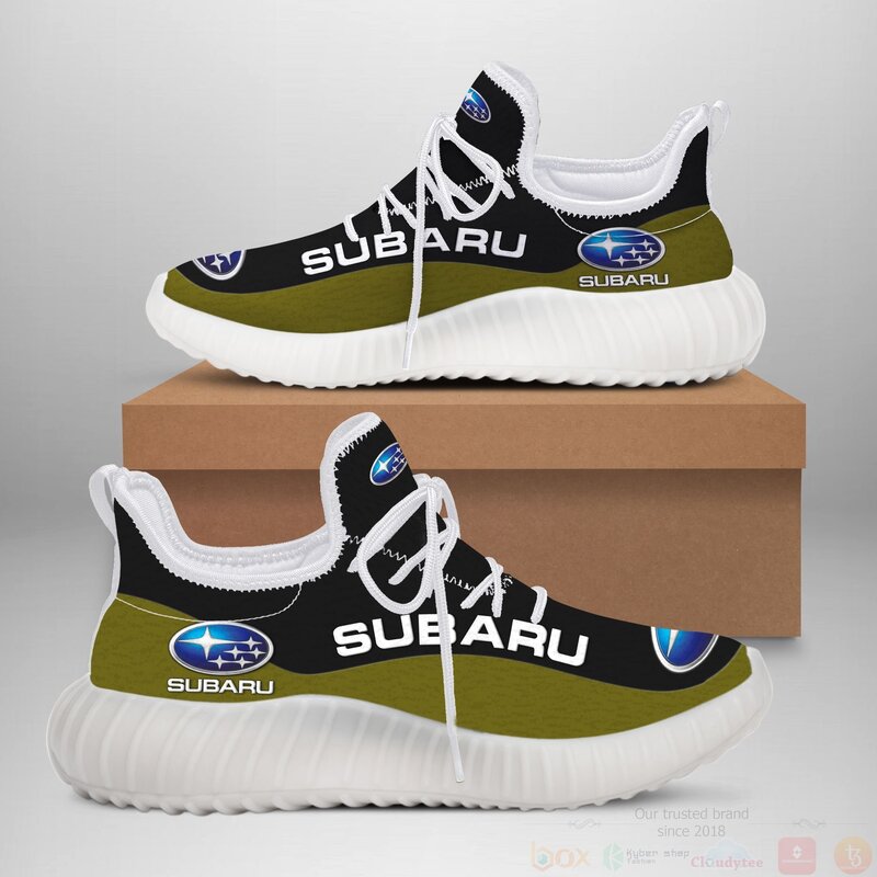 Subaru_Black_-_Green_Yeezy_Sneaker_Shoes_1