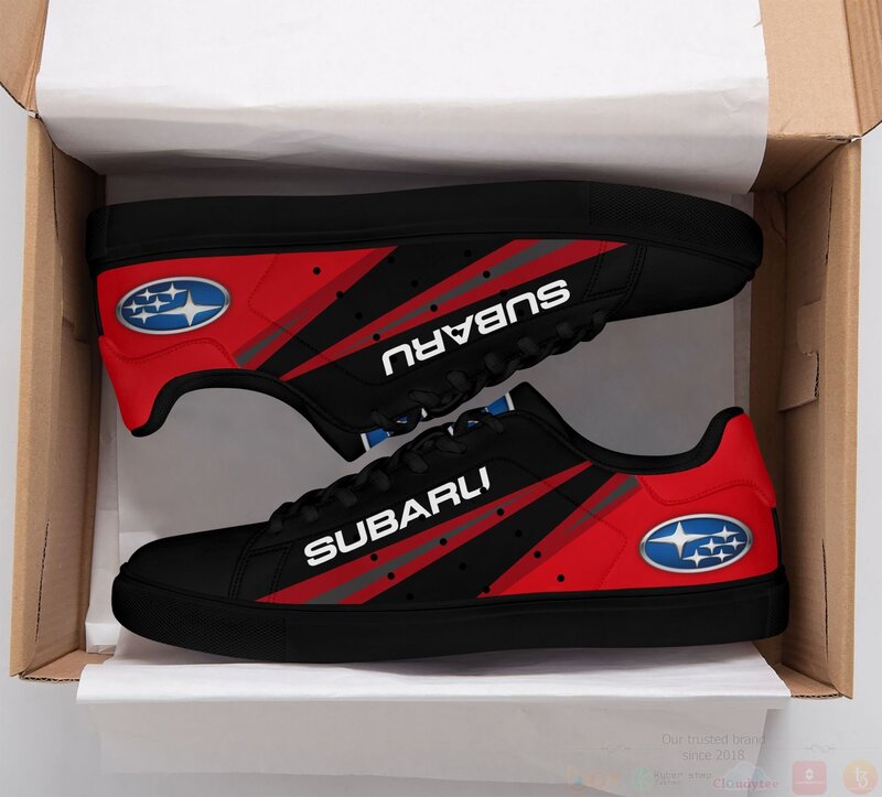 Subaru_Red_-_Black_Stan_Smith_Low_Top_Shoes