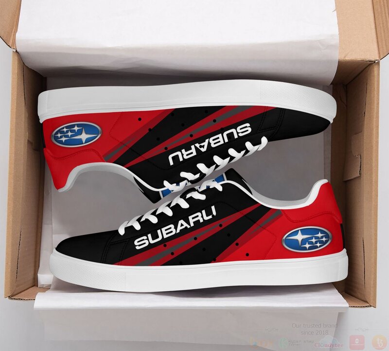 Subaru_Red_-_Black_Stan_Smith_Low_Top_Shoes_1