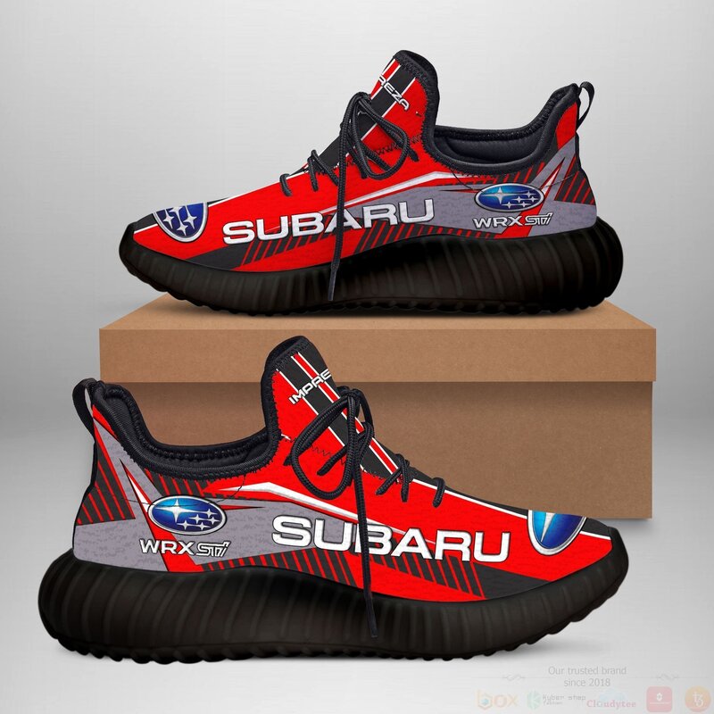 Subaru_WRX_STI_Red_Yeezy_Sneaker_Shoes