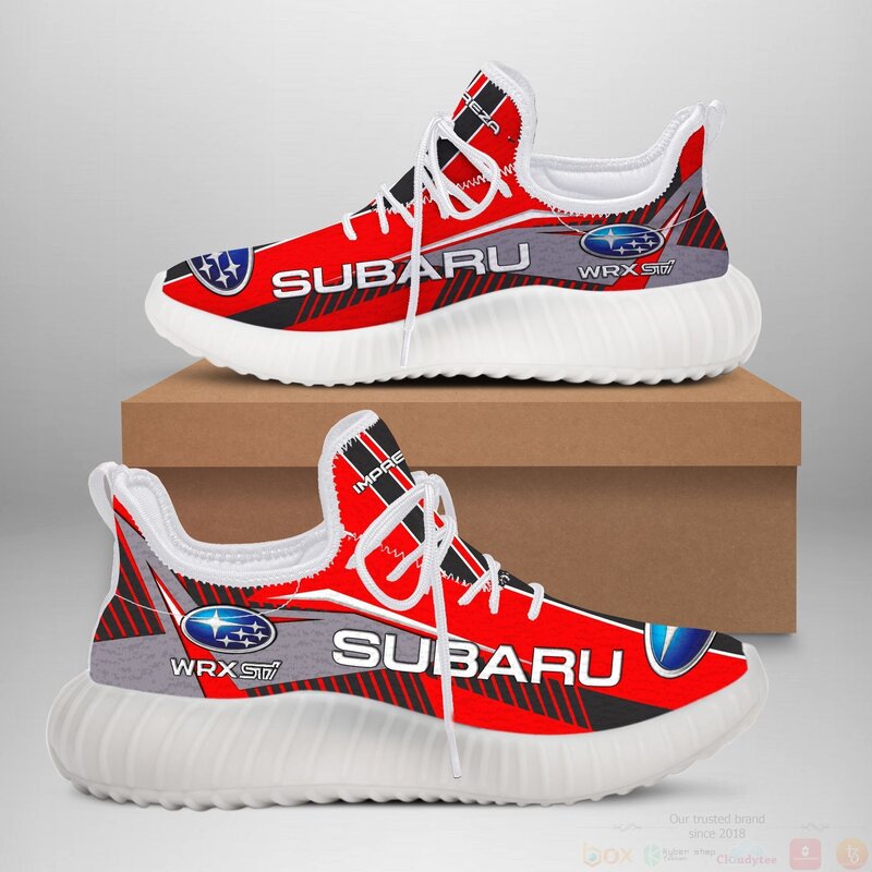 Subaru_WRX_STI_Red_Yeezy_Sneaker_Shoes_1