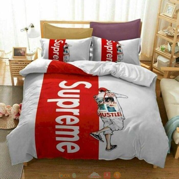 Supreme_White_Red_Bedding_Set