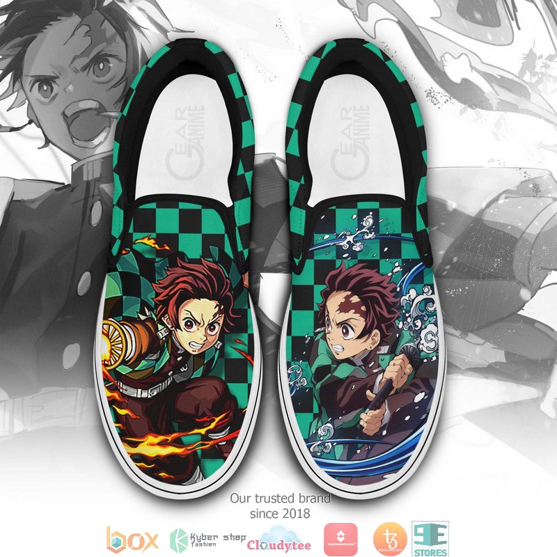 Tanjiro_Anime_Demon_Slayer_Slip_On_Sneakers_Shoes