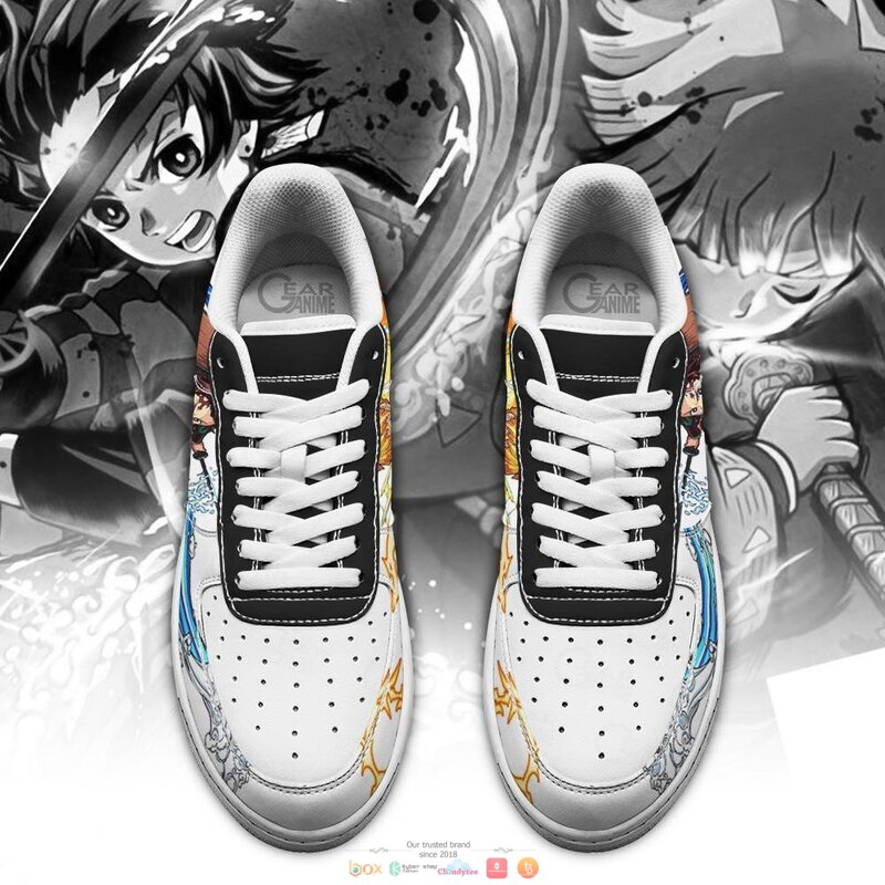 Tanjiro__Zenitsu_Breathing_Demon_Slayer_Anime_Nike_Air_Force_Shoes_1