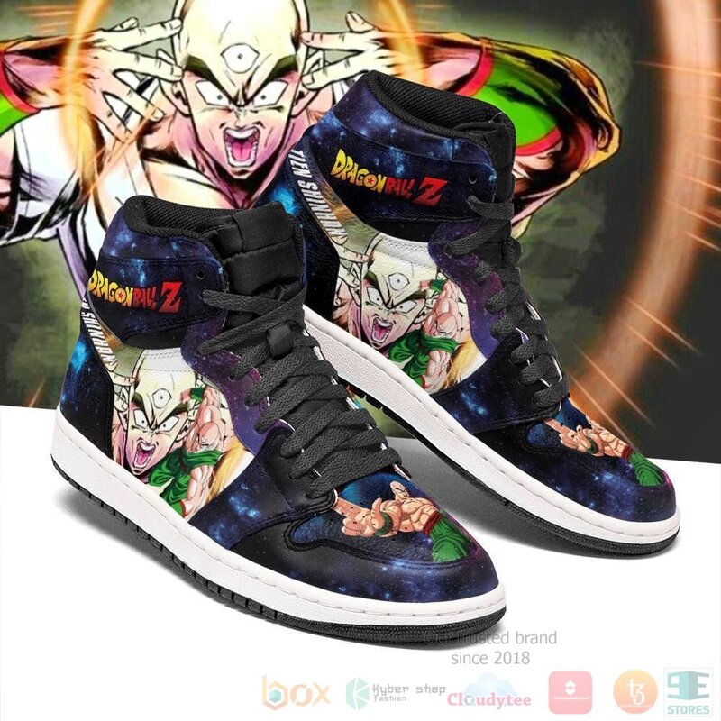 Tien_Shinhan_Sneakers_Galaxy_Custom_Dragon_Ball_Anime_Air_Jordan_High_Top_Shoes_1