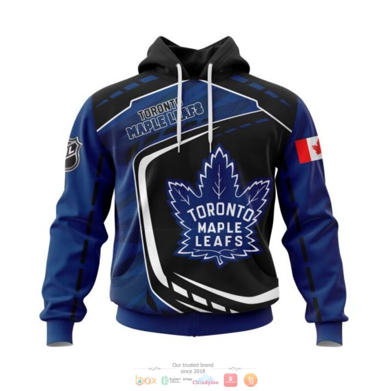 Toronto_Maple_Leafs_NHL_black_blue_3D_shirt_hoodie
