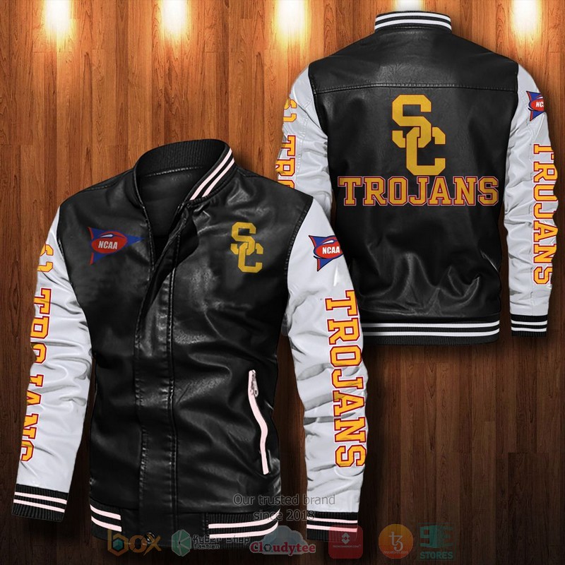 USC_Trojans_Leather_Bomber_Jacket