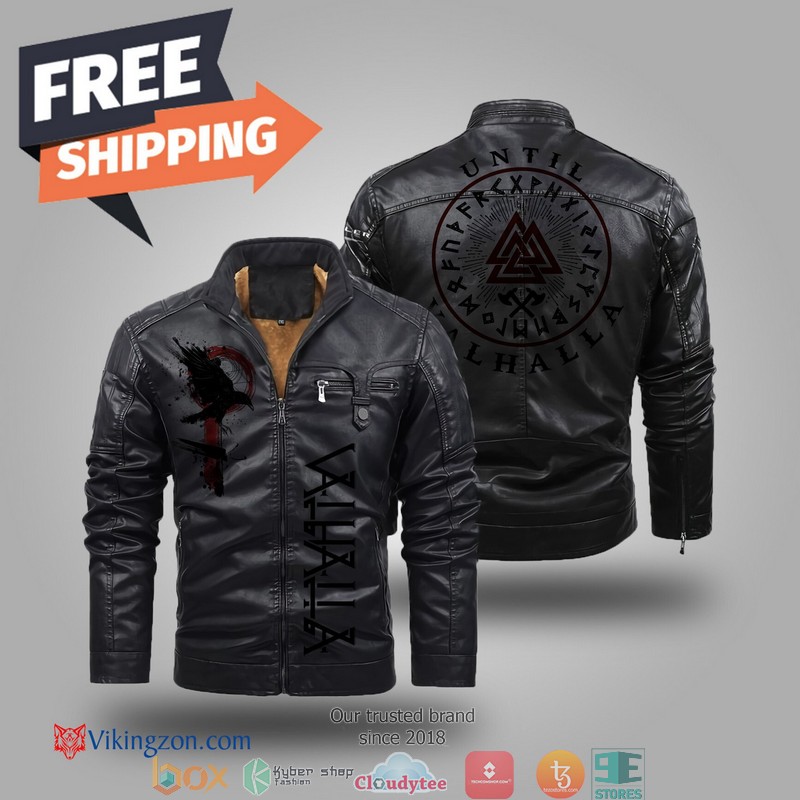 Viking_Raven_Until_Valhalla_Fleece_Trend_Leather_Jacket_1