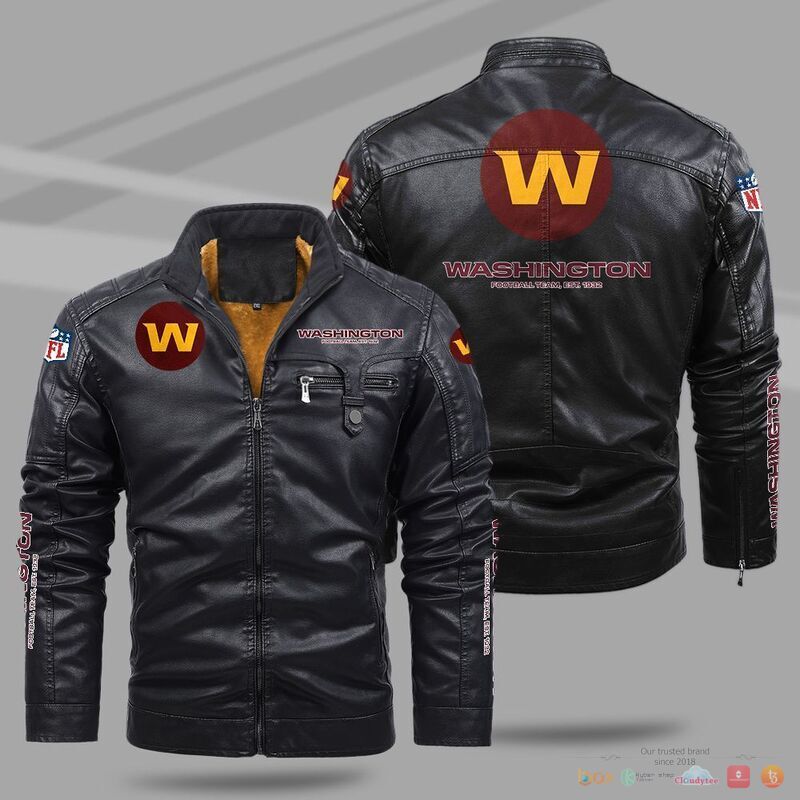 Washington_Commanders_NFL_Trend_Fleece_Leather_Jacket