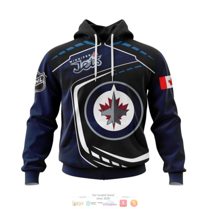 Winnipeg_Jets_NHL_black_blue_3D_shirt_hoodie