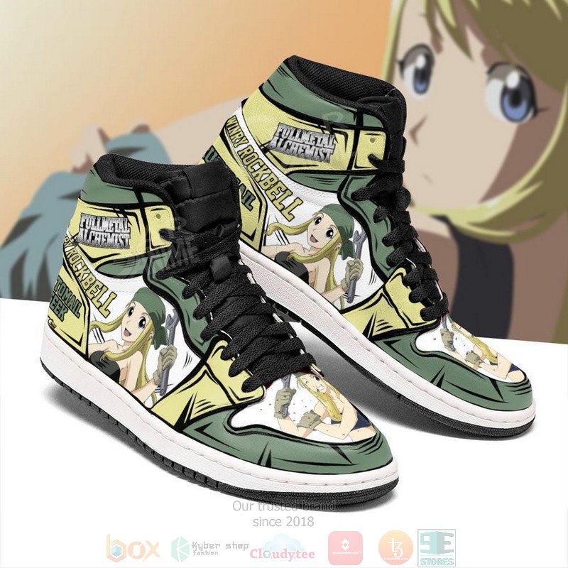 Winry_Rockbell_Fullmetal_Alchemist_Anime_Air_Jordan_High_Top_Shoes_1