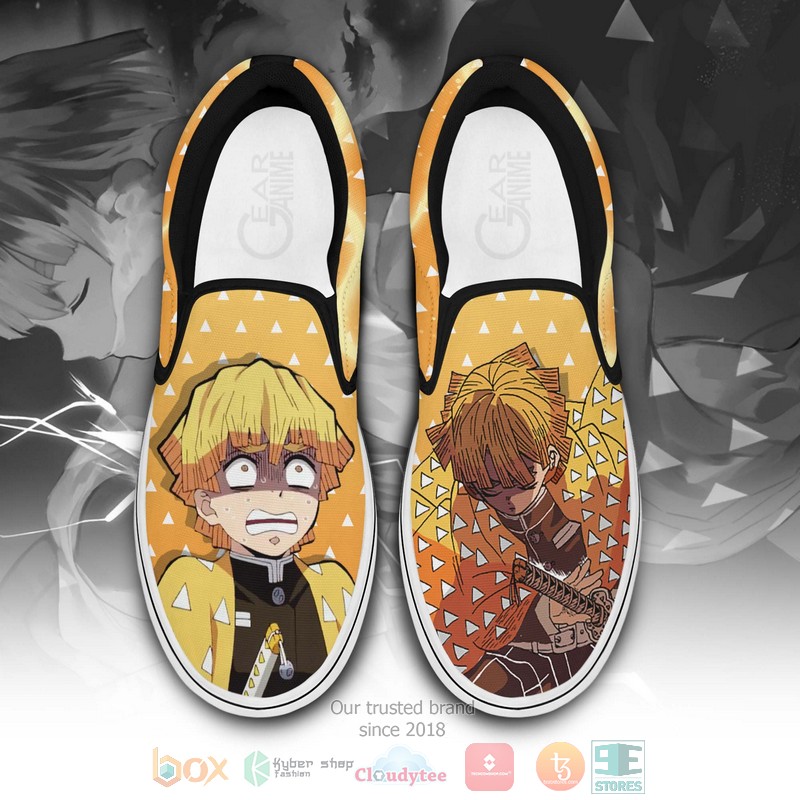 Zenitsu_Canvas_Demon_Slayer_Anime_Slip-On_Shoes