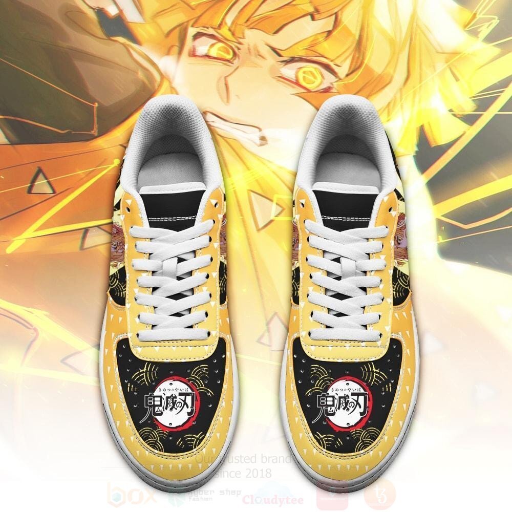 Zenitsu_Custom_Demon_Slayer_Anime_Yellow_NAF_Shoes_1