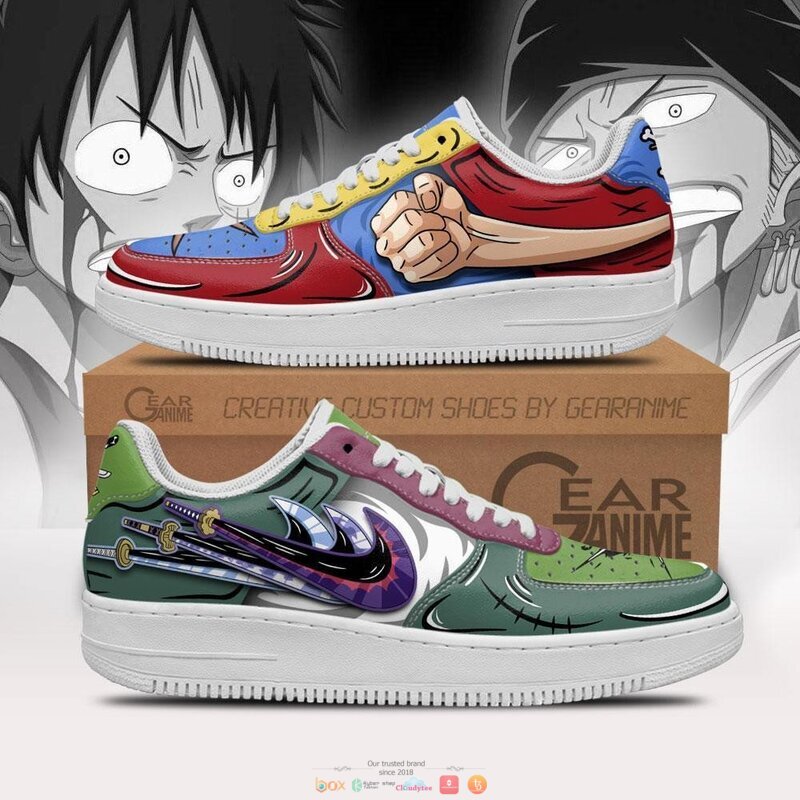 Zoro_and_Luffy_Anime_One_Piece_Nike_Air_Force_Shoes