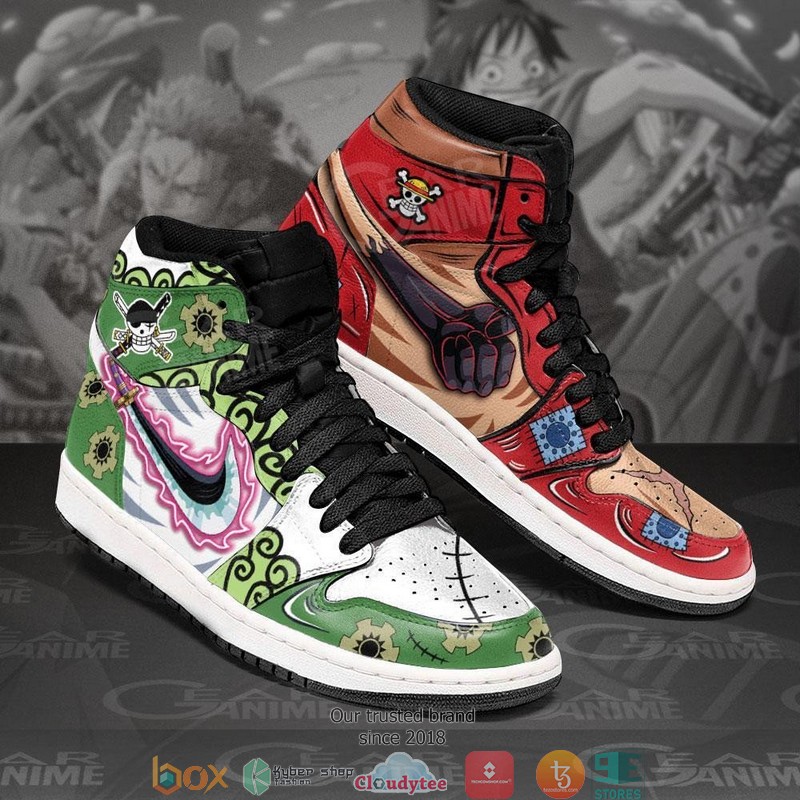 Zoro_and_Luffy_Wano_Arc_Anime_One_Piece_Air_Jordan_High_top_shoes_1
