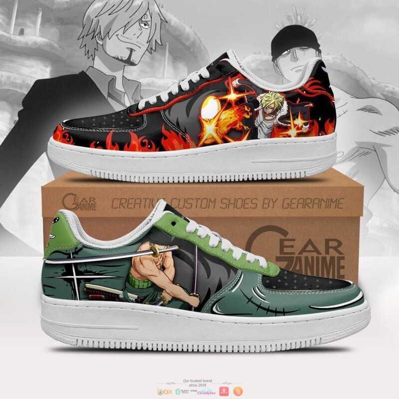 Zoro_and_Sanji_Anime_One_Piece_Nike_Air_Force_Shoes