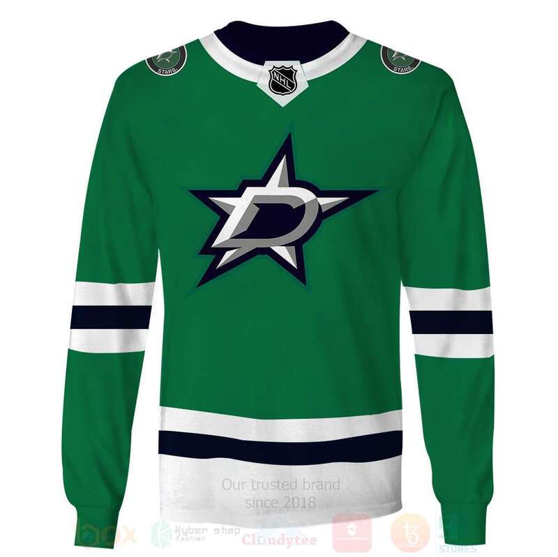 NHL_Dallas_Stars_Team_Personalized_3D_Long_Sleeve