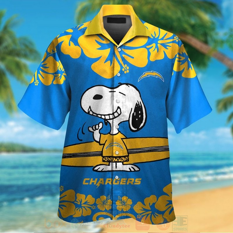 NFL_Los_Angeles_Chargers_and_Snoopy_Hawaiian_Shirt_Short