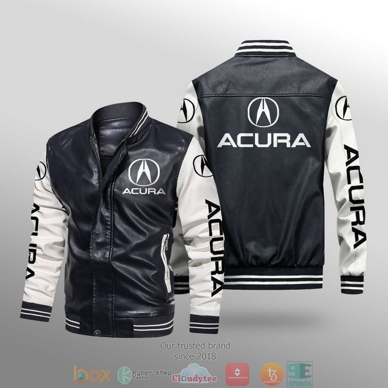 Acura_Car_Brand_Leather_Bomber_Jacket